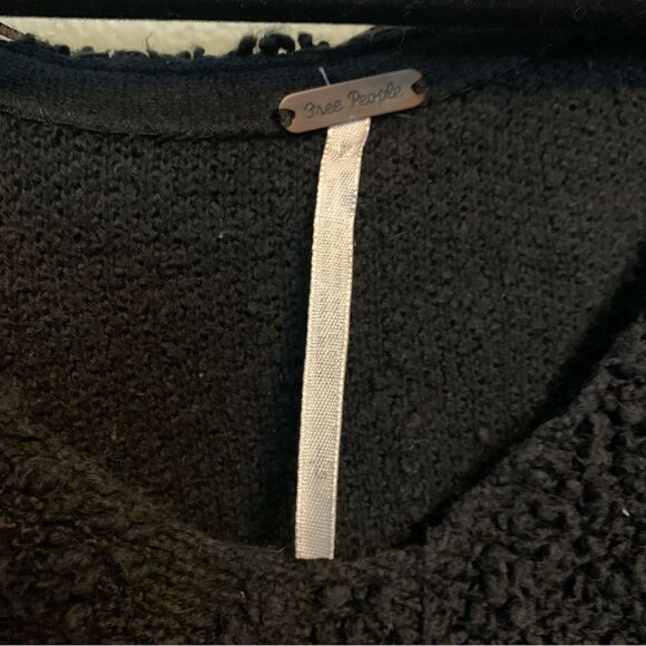 Free People Black Sweater Large - Picture 2 of 4